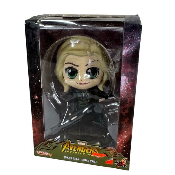 Marvel Avengers Infinity War Black Widow‎ Hot Toys Cosbaby Bobble-Head - Picture 2 of 6